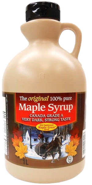 PURE CANADIAN VERY DARK MAPLE SYRUP
