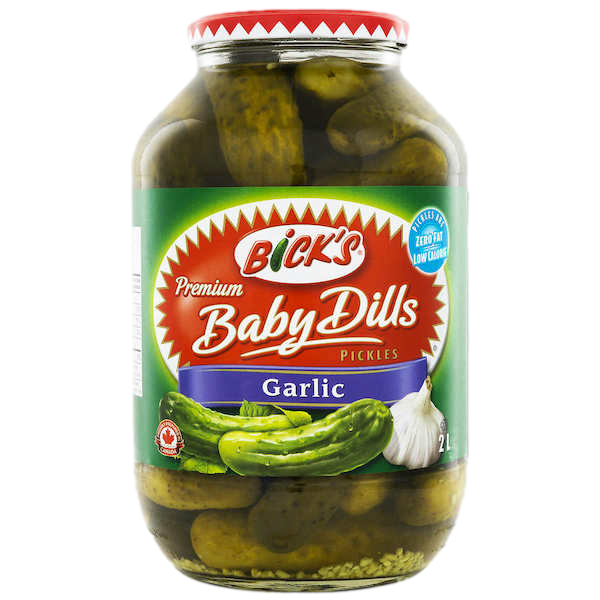 BABY GARLIC DILL PICKLES, FAMILY SIZE