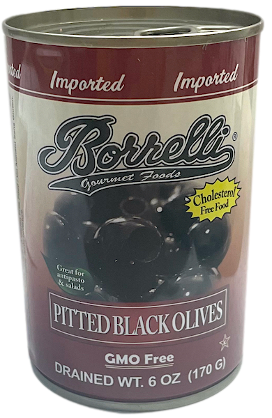 BLACK OLIVES, PITTED