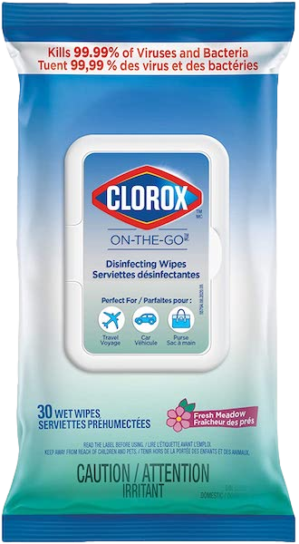 DISINFECTING WIPES, ON THE GO 30's