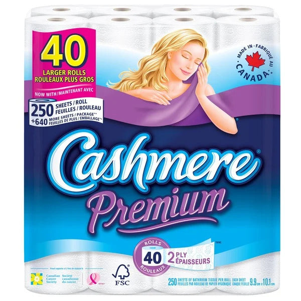 Cashmere Premium 2-Ply Bathroom Tissue 40ct