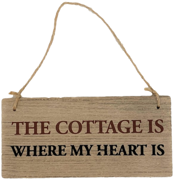 COTTAGE IS WHERE MY HEART IS PLAQUE